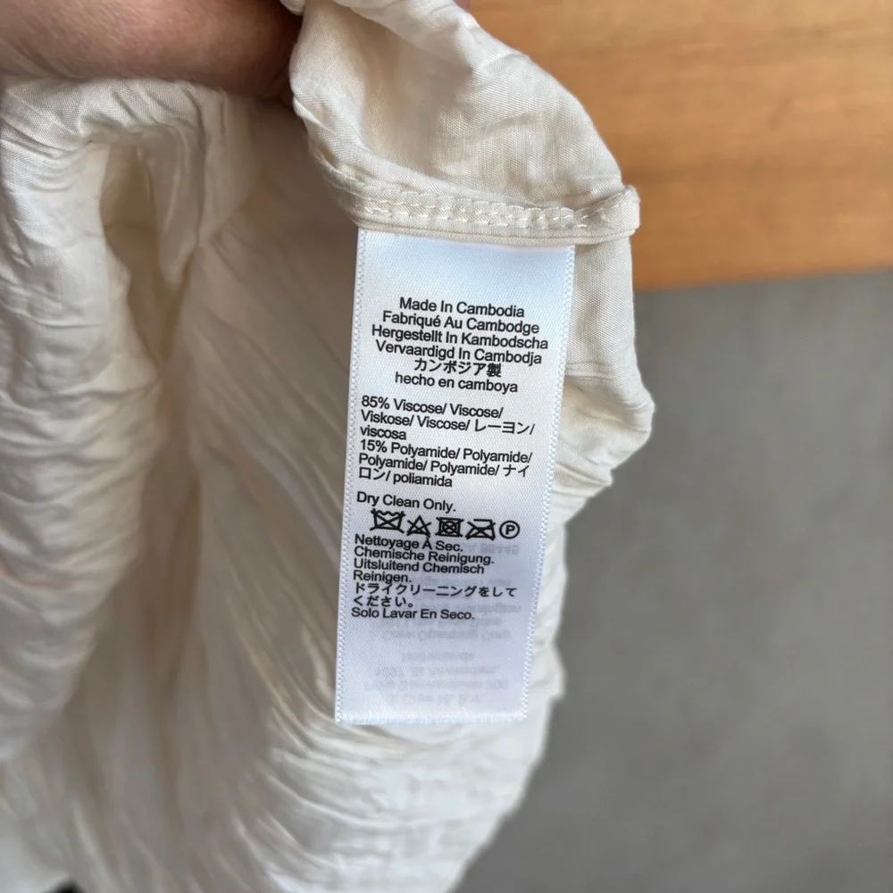 J. Crew Crinkled tank top, Size L